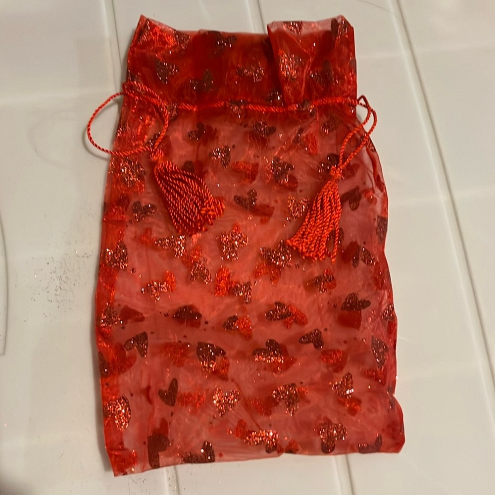 $1 Add-On Gift Bag Heart Glitter Love Anniversary Valentine's Day Wedding